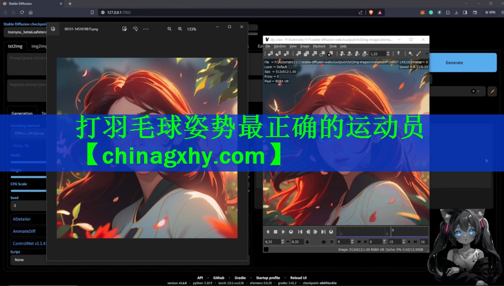 打羽毛球姿势最正确的运动员